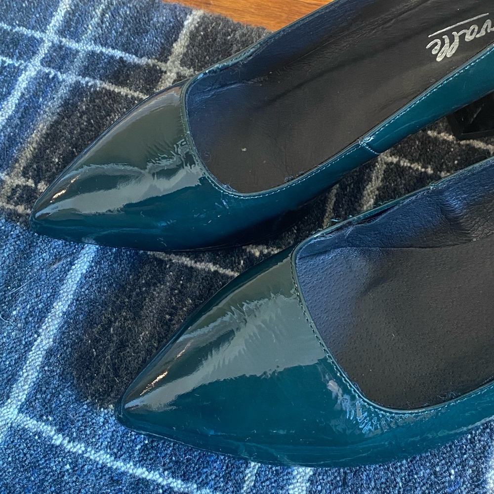 L’Intervalle Patent Block Heel Pumps - Picture 5 of 6